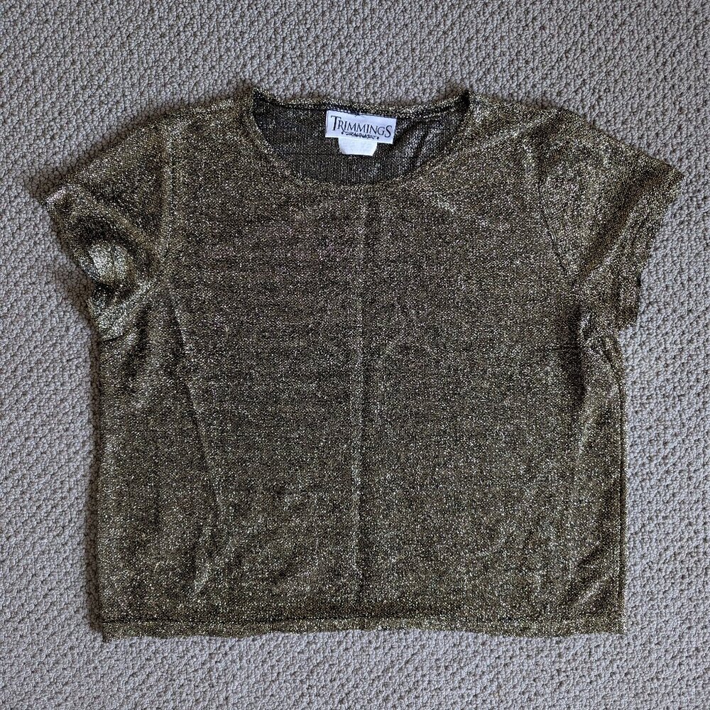Vintage metallic gold t-shirt